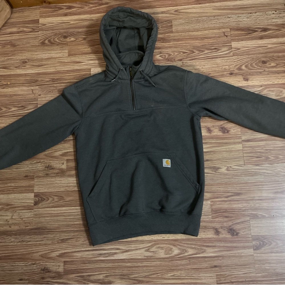 Carhartt Dark gray Hooded Sweatshirt Quarter-Zip